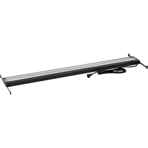 HON Recessed Light for 60"-72"W Cabinets - Fluorescent - Black - Steel - Undercabinet Mountable