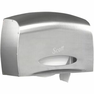 Scott Pro Coreless Jumbo Roll Tissue Dispenser - Roll Dispenser - 1 x Roll - 9.8" Height x 14.3" Width x 6" Depth - Stainless Steel - 1 / Carton