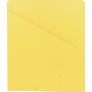Smead Letter Recycled File Jacket - 8 1/2" x 11" - Yellow - 10% Recycled - 25 / Pack