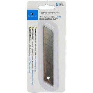 Sparco Replacement Snap-Off Blades - 4" Length x 0.71" Thickness - Straight Style - Snap-off, Durable - Steel - 5 / Pack - Silver