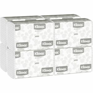 Kleenex Multi-Fold Towels - 1 Ply - 9.20" x 9.40" - White - 150 Per Pack - 1200 / Carton