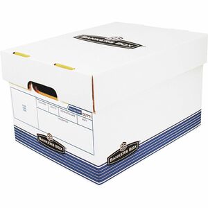 Bankers Box R-Kive Offsite File Storage Box - Internal Dimensions: 12" Width x 15" Depth x 10" Height - External Dimensions: 12.9" Width x 16.6" Depth x 10.3" Height - Lift-of