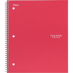 Five Star Wirebound 1-subject Notebook - Ring8" x 10.5" - Bend Resistant, Crack Resistant - 1 Each