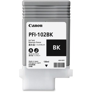 Canon PFI-102BK Original Ink Cartridge - Inkjet - Black - 1 Each