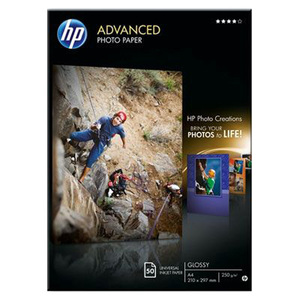 HP Q8698A Photo Paper - A4 - 210 mm x 297 mm - Glossy - 50 x Sheet