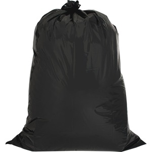 Genuine Joe Heavy Duty Contractor Bags - Large Size - 42 gal - 33" Width x 48" Length x 2.50 mil (63 Micron) Thickness - Low Density - Black - 20/Carton - Kitchen