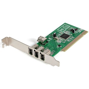StarTech.com 4 Port IEEE-1394 FireWire PCI Card - 4 Total Firewire Ports - 4 Firewire 400 Ports - PC, Mac