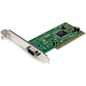 StarTech.com 1 Port PCI RS232 Serial Adapter Card with 16550 UART - 1 x 9-pin DB-9 Male RS-232 PCI - 1 Pack