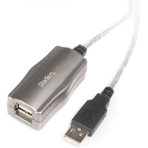 StarTech.com 15 ft USB 2.0 Active Extension Cable - M/F - 1 x Type A Male USB - 1 x Type A Female USB