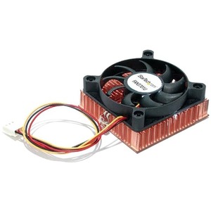 StarTech.com 1U 60x10mm Socket 7/370 CPU Cooler Fan w/ Copper Heatsink Andamp; TX4 - 60 mm - 5000 rpm Ball Bearing