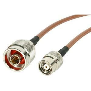 StarTech.com 1 ft N Male to RP-TNC Wireless Antenna Adapter Cable - M/M - 1 x N-type Male Antenna - Orange