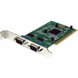 StarTech.com 2 Port PCI RS232 Serial Adapter Card with 16950 UART - 2 x 9-pin DB-9 Male Serial PCI - 1 Pack