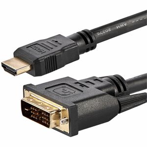 StarTech.com 6 ft HDMIAndamp;reg; to DVI-D Cable - M/M - 1 x Male HDMI - 1 x DVI-D Male Video - Black