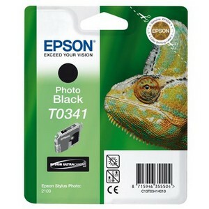 Epson UltraChrome T0341 Ink Cartridge - Photo Black