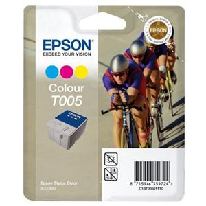 Epson T005 Ink Cartridge - Cyan, Magenta, Yellow
