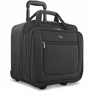 Solo Classic Carrying Case (Portfolio) for 17.3" Notebook - Black - Polyester - Handle - 14" Height x 16.8" Width x 5" Depth - 1 Pack