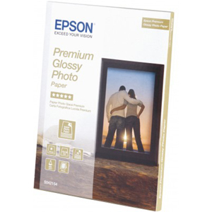 Epson Premium C13S042154 Photo Paper - 130 mm x 180 mm - Glossy - 30 x Sheet
