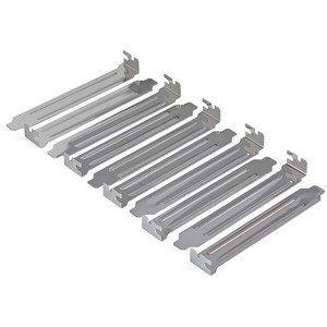 StarTech.com Steel Full Profile Expansion Slot Cover Plate - 10 Pack - Steel - Silver - 10 / Pack - 0.8" Height x 4.7" Width x 0.2" Depth - TAA Compliant