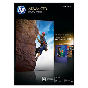 HP Advanced Q5456A Photo Paper - A4 - 210 mm x 297 mm - Glossy - 25 x Sheet
