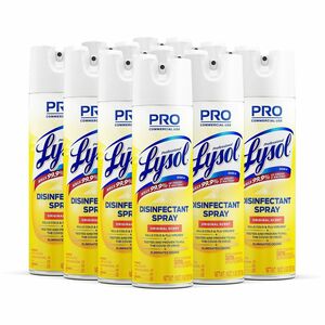 Professional Lysol Original Disinfectant Spray - Aerosol - 19 fl oz (0.6 quart) - Original Scent - 12 / Carton