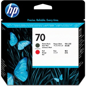 HP 70 Matte Black and Red Printhead