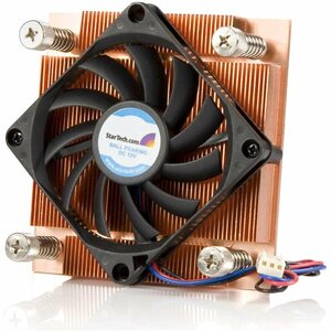 StarTech.com 1U Low Profile 70mm Socket 775 CPU Cooler Fan w/ Heatsink Andamp; TX3 - 1 x 70 mm - 4500 rpm Dual Ball Bearing