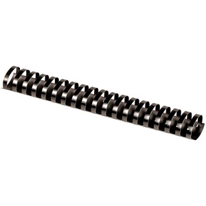 Fellowes Plastic Combs - Oval Back, 1-1/2" , 340 sheets, Black, 10 pk - 1.5" Height x 11" Width x 1.5" Depth - 340 x Sheet Capacity - For Letter 8 1/2" x 11" Sheet - Black - P