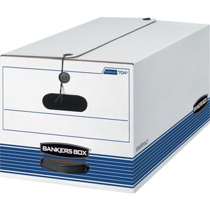 Bankers Box STOR/FILE File Storage Box - Internal Dimensions: 12" Width x 24" Depth x 10" Height - External Dimensions: 12.3" Width x 24.1" Depth x 10.8" Height - 500 lb - Med