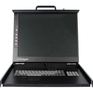 StarTech.com 1U 19 Rackmount LCD Console - USB plus PS/2 - 1 Computers - 19 Active Matrix TFT LCD - 1 x HD-15 Video