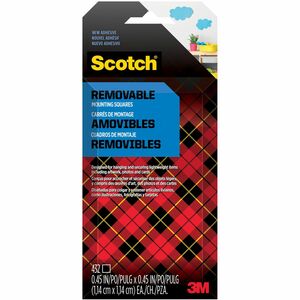 Scotch Wall Mounting Tab - 0.75" Length x 0.50" Width - Synthetic - 125 mil - Open-cell Foam Backing - 1 / Pack