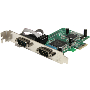 StarTech.com 2 Port PCI Express RS232 Serial Adapter Card with 16950 UART - 2 x 9-pin DB-9 Male RS-232 Serial PCI Express