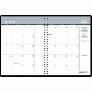 House of Doolittle 14-month Classic Wirebound Monthly Planner - Julian Dates - Monthly - December 2025 to January 2027 - 1 Month Double Page Layout - 8 1/2" x 11" Sheet Size -