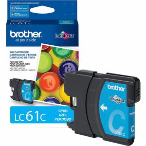 Brother LC61C Original Ink Cartridge - Inkjet - 325 Pages - Cyan - 1 Each
