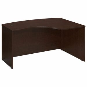 Bush Business Furniture Series C 60W x 43D RH L-Bow Desk Shell in Mocha Cherry - 58.9" x 42.9" x 29.8" - Material: Melamine - Finish: Mocha Cherry - Scratch Resistant, Stain R