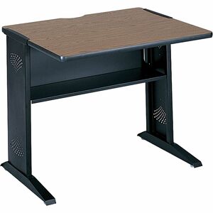 Safco 36"W Reversible Top Computer Desk - Rectangle Top - 28" Table Top Length x 35.50" Table Top Width - Assembly Required - Steel