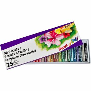 Pentel Arts PHN-25 Oil Pastel - Assorted - 1 Set
