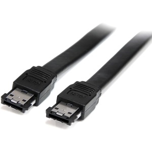 StarTech.com 6 ft Shielded External eSATA Cable M/M - 1 x Male eSATA - 1 x Male eSATA - Black