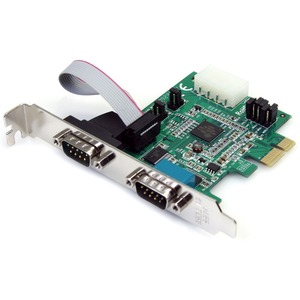 StarTech.com 2 Port Native PCI Express RS232 Serial Adapter Card with 16950 UART