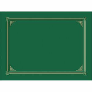 Geographics A4, Letter Recycled Certificate Holder - 8 19/64" x 11 45/64" , 8 1/2" x 11" , 8" x 10" - Green - 30% Recycled - 6 / Pack