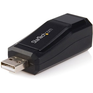 StarTech.com Compact Black USB 2.0 to 10/100 Mbps Ethernet Network Adapter - 1 Port - 10/100Base-TX - External