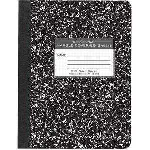 Roaring Spring Graph Ruled Hard Cover Composition Book - 80 Sheets - 160 Pages - Printed - Sewn/Tapebound - Both Side Ruling Surface - 15 lb Basis Weight - 56 g/m&#178; Gramma