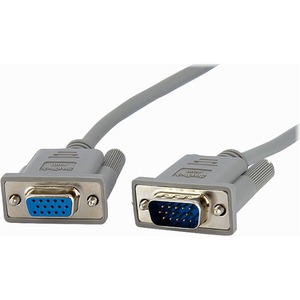 StarTech.com 10 ft VGA Monitor Extension Cable - HD15 M/F - 1 x HD-15 Male VGA - 1 x HD-15 Female VGA - Grey