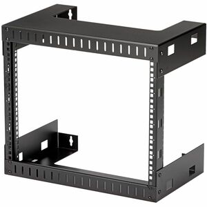StarTech.com 8U Open Frame Wall Mount Equipment Rack - 12in Deep - 80.00 kg Load Capacity - Black