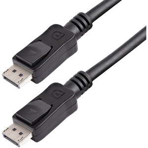StarTech.com 25 ft DisplayPort Cable with Latches - M/M - DisplayPort Male Audio/Video - 25ft - Black