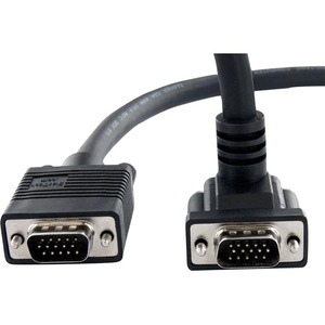 StarTech.com 10 ft High Res 90 Degree Down Angled VGA Cable - 1 x HD-15 Male VGA - 1 x HD-15 Male VGA - Black
