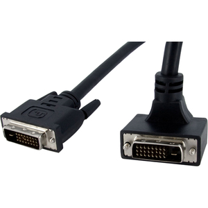 StarTech.com 6 ft 90 Degree Upward Angled DVI-D Monitor Cable - 1 x DVI-D Dual-Link Male Digital Video