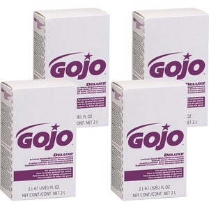 Gojo® Deluxe Lotion Soap with Moisturizers - Light Floral ScentFor - 67.6 fl oz (2 L) - Hand - Moisturizing - Bio-based - 4 / Carton