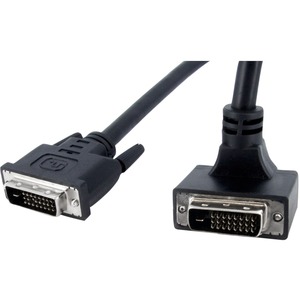 StarTech.com 6 ft 90 Degree Down Angled DVI-D Monitor Cable - M/M - 1.83m - Black