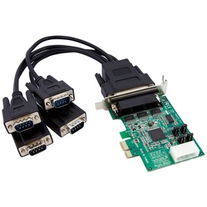 StarTech.com 4 Port Low Profile Native RS232 PCI Express Serial Card with 16950 UART - PCI Express