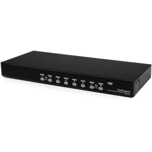 StarTech.com 8 Port 1U Rackmount USB KVM Switch with OSD - 8 x 1 - 8 x HD-15 Keyboard/Mouse/Video